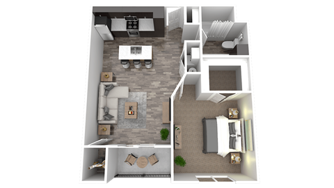 a floor plan of a two bedroom apartment